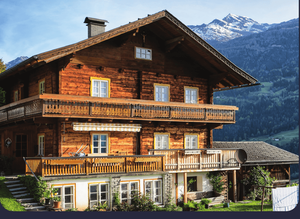 Landhaus in den bayerischen Alpen